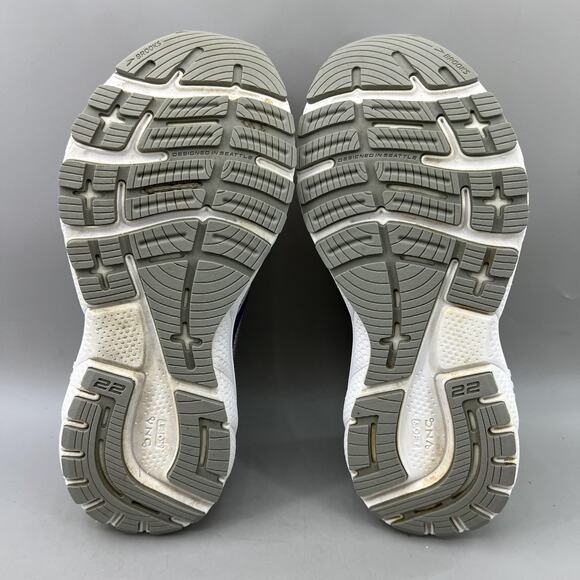 Brooks Adrenaline GTS 22 Running Shoes Women Size 6.5 Gray Blue Comfort Sneakers - Picture 7 of 8
